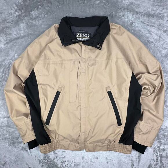 Zero Restriction TL2 Contender Gore-Tex Golf Beige Mesh Lined Windbreaker L - Picture 1 of 8
